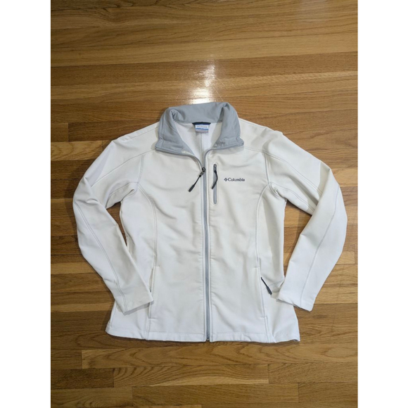 Columbia Soft Shell Jacket Off White Large - Picture 2 of 11